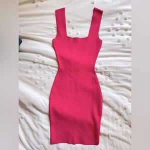 Superdown bodycon hot pink dress